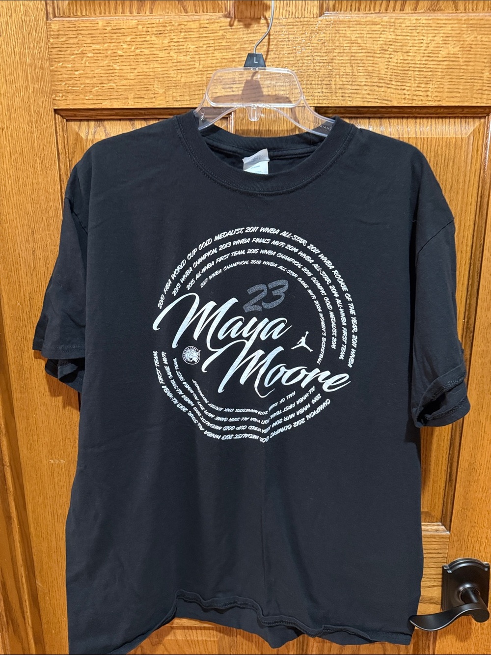 Maya Moore cotton tee.  2023.  Size XL.
